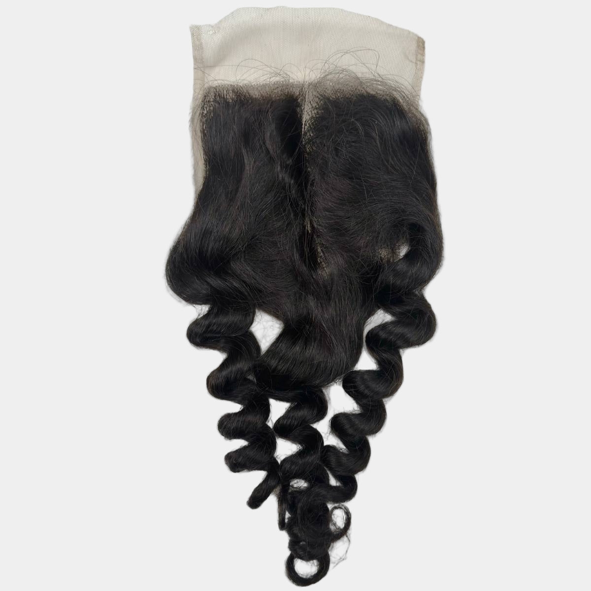 Raw Vietnamese Ripple Curly 5x5 Swiss Closure