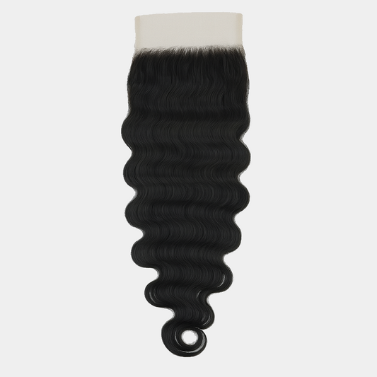 Brazilian Deep Wave Closure - 4x4 - HD Lace
