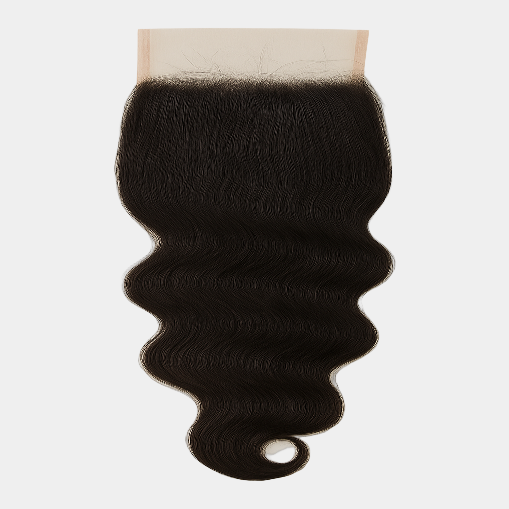 Indian Curly Closure - 5x5 - Transparent Lace