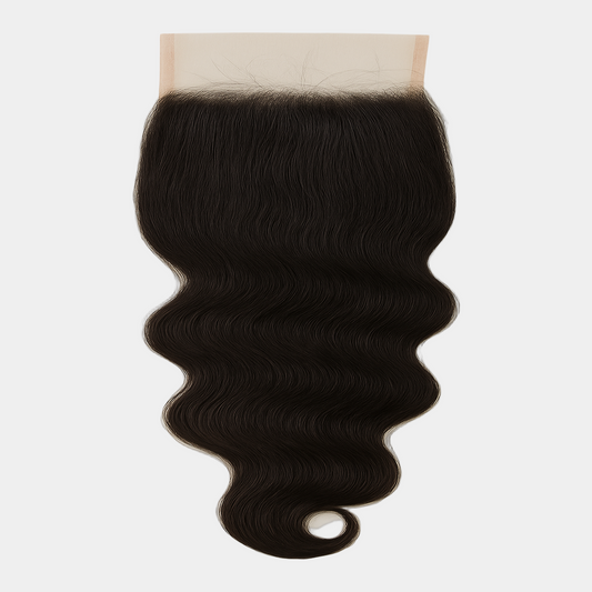 Indian Curly Closure - 5x5 - Transparent Lace