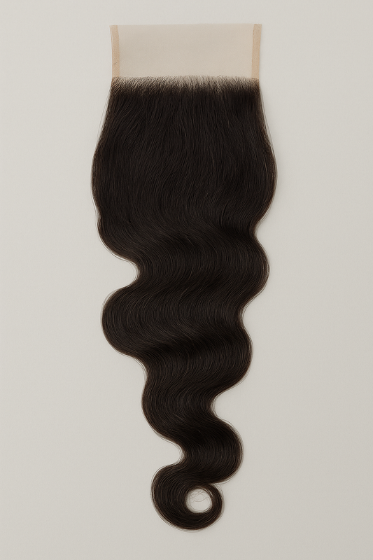Indian Wavy Closure - 4x4 - Transparent Lace