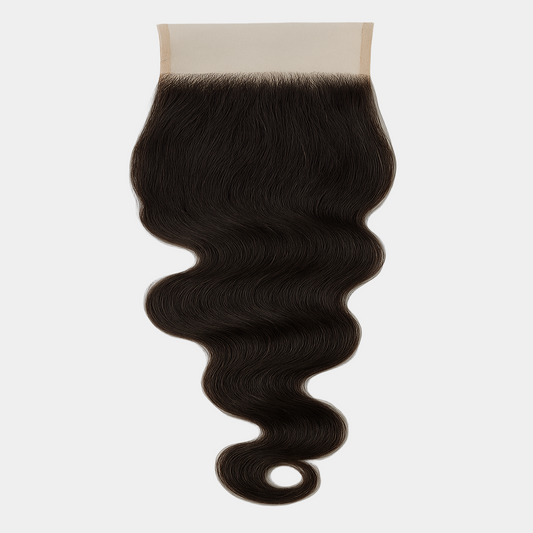 Indian Wavy Closure - 4x4 - Transparent Lace