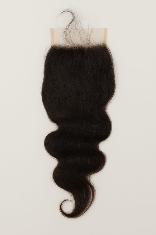 Indian Wavy Closure - 5x5 - Transparent Lace