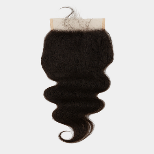 Indian Wavy Closure - 5x5 - Transparent Lace