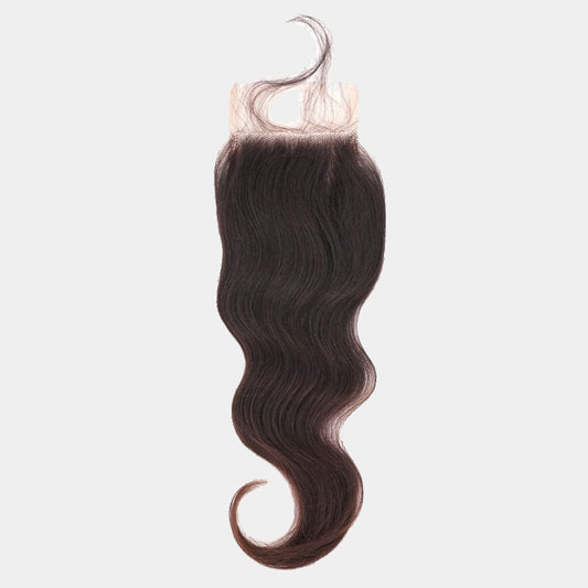 Indian Wavy Closure - 5x5 - Transparent Lace